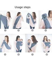 LELE LON Sears Double Loop Baby Carrier, New Born Infant Front Facing Carrier, Easy Outdoor Wearing