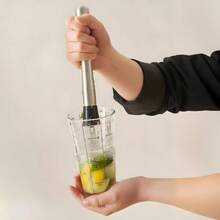 8 Inch Stainless Steel Cocktail Muddler And Mixing Spoon Home Bar Set - Create Delicious Mojitos Old Fashioned/Mint Julep/Other Fruit Based Drinks Silver - 銀色 - 查看 6