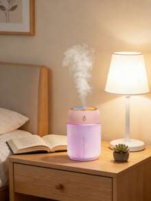 1pc USB Colorful Humidifier With LED Lights, Cute Cool Mist Humidifier - Refresh Room, Plants And Cars - Ideal For Home, Office And School - Great Gift For Holidays And Back To School - Multicolor - View 5