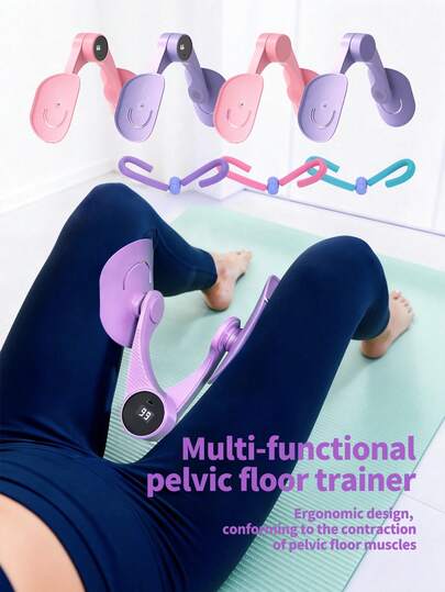 大腿训练器、盆底肌训练器、盆底肌锻炼器、女性大腿训练器、家用健身房大腿内侧锻炼器材、女性盆底肌强化器、女性大腿紧致凯格尔运动产品、男性大腿训练器、臀部美化器：腿部和臀部锻炼智能计数