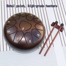 11-Inch D-Tuned Ethereal Drum, Healing Drum, Percussion Instrument - Bronze - View 4