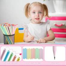 50pcs Valentine's Day Heart Pencil For KidColorful Heart Shape Wood Pencils For Valentine Goody Bag Prize Party Favor School Office Supply Classroom Reward No Eraser - 彩色 - 查看 5