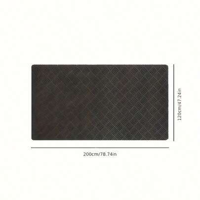 4mm Thick Heavy-Duty Rubber Garage Flooring Mat - 1.2m Wide Black Interlocking Panels (Easy Install) For Commercial/Industrial Use, Workshops, Driveways, , Trucks & SUV-Friendly - Durable -Slip Surface, Vehicle Flooring