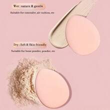 5/10 piezas Aplicador de esponja de maquillaje mini, borla de polvo facial, difuminador de BB cream, herramientas de maquillaje cosméticas - Multicolor - Ver 4