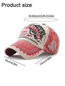 1顶棒球帽，老虎刺绣遮阳帽