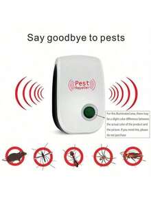 10/5/3/1 Set Of Electronic Ultrasonic Insect Repellent Devices, Universal Model Ultrasonic Insect Repellent Device, White Color, Can Be Used To Repel Rats, Cockroaches, Mosquitoes, Geckos, Flying Insects, Pests And Snakes, Can Effectively Repel Small Animals, German Style/European Style/American Style Insect Repellent Device, Electronic Ultrasonic Insect Repellent Device For Repelling Insects, Suitable For Indoor Household Use! - White - View 9