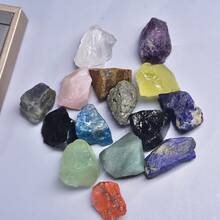 Wholesale Bulk Natural Rock Irregular Gemstone Crystals Stones Rose Quartz Amethyst Reiki Chakra Mixed Raw Crystal Rough Stones Healing Mineral Specimen For DIY Crafting Healing Energy Jewelry Design And Spiritual Use - Multicolor - View 2