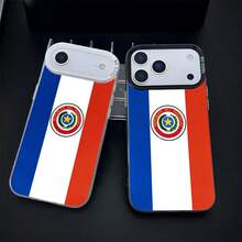 Paraguayan coat of arms This stylish and comfortable large-hole IMD acrylic phone case is an ideal gift for friends and family. It is compatible with for  17/16/15/14/13/12/11/X/XR/7/8, for OPPO,for , for VIVO, for , for Xiaomi, for Honor, and for  models, including Plus, Pro, Max, and SE versions. It's the perfect gift for holidays such as Christmas, Valentine's Day, and New Year. - Blanco - Ver 1