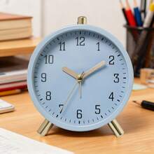 European Style Fashion Electronic Clock, Minimalist Small Alarm Clock, Quiet Quartz Clock For Home, Living Room, Creative, Student Use - Multicolor - View 15