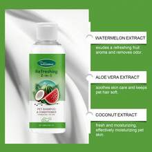 Gel de ducha perfumado para mascotas, champú limpiador y acondicionador para el pelaje de perros y gatos, 2 en 1 para aseo y baño de mascotas - Multicolor - Ver 8
