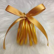 5pcs/Set Buddhist Rush Bracelets Glitter Jelly Bangle Bracelets Set For Women Temple Girls Bangle - Multicolor - View 12