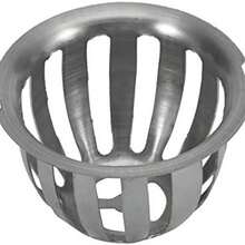 ASHATA 2 Piezas de Acero Inoxidable de Forma Redonda Antibloqueo de Drenaje de Techo Drenaje de Piso para Jardn Balcn para Patio (75 mm/3 Pulgadas) - 75 mm/3 pulgadas - Ver 3