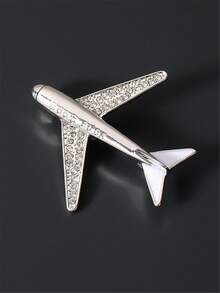Fashionable Airplane Brooch, Large Size Men's Suit Decoration Lapel Pin, Father's Day Jewelry Gift - Aircraft - View 5