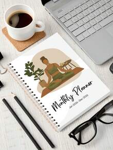 Trees 2026.1-2026.12 Monthly Calendar Planner – 12-Month Spiral Weekly Planner Notebook With Calendar Grids, Notes & Task Lists – Perfect For Goals, Productivity & Daily Use – Home, Office & School Use,Office Desk Accessories - Multicolor - View 2
