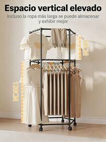 Simple Household Drying Rack: Floor-Standing Drying Rack For Bedroom Or Balcony, With A High-Capacity Multi-Angle Drying Bar And Reinforced Multifunctional Clothes Hanger. Easy-To-Install Multifunctional Rotating Hexagonal Drying Rack, Hanging Rack, And Clothes Hanger. - Black - View 5