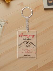 定制“我爱我的女朋友”脸部钥匙扣，可定制照片和文字，情人节礼物，女友照片钥匙扣，女友照片亚克力钥匙扣，送给男友的礼物，情侣照片肖像钥匙扣，“我爱我的女朋友”钥匙扣，情人节送给男友的礼物，照片钥匙扣，情侣钥匙扣，情人节送给他的礼物，情侣钥匙扣礼物 - 彩色 - 查看 21