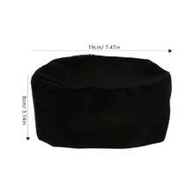 Gorro De Chef Negro Unisex Transpirable Gorro de Chef de Sushi de Malla Transpirable para Cocina Profesional Y Casera - inicial - Ver 3