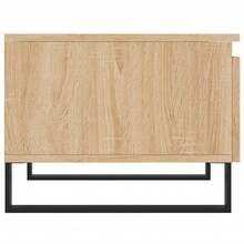 vidaXL Tables basses 2 pcs chêne sonoma 50x46x35 cm bois d'ingénierie - Noir - Voir 9