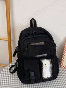 2025 Cute Women's Backpack, Waterproof Multi-Pocket Nylon Student Backpack, Cute Laptop Notebook Bookbag For Girls - Purple - View 16