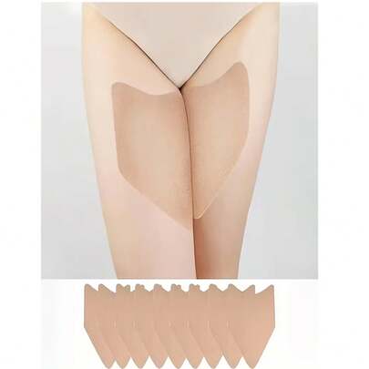 10pcs Anti Friction Thigh Strap - Invisible Strip, Suitable For Inner Thighs And Calves. Provide Protection For Both Men And Women While Reducing Leg Friction; Ideal Choice For Summer Activities | Leg Support Straps, Wear Resistant, Breathable Fabric, Seamless Design, Straps, Elastic Straps, Compression Sleeves, Lifestyle, Runners And Athletes, Camping Equipment, Camping Essentials