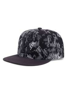 2026新款时尚创意嘻哈帽，个性化字母刺绣涂鸦棒球帽，街头滑板帽，户外日常通勤装饰帽，男女通用运动遮阳帽，休闲平沿帽 - A塗鴉 - 查看 9