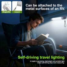 1pc Aluminum Alloy Flashlight, Dim Light >8h+, Bright Light >4h, 2000mAh (Lanyard + Magnetic Patch + Charging Cable)