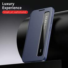 Magnetic Leather Case Compatible With Apple 7/8/X/XS/XR/11/12/13/14/15 Pro Max, Galaxy S22/S23/S24/S26+ UA04/A05/A14/A15/A24/A25/A34/A54, OPPO, VIVO, Redmi 13c - Blue - View 7