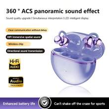 NEW SENYANG New Wireless True Wireless Sports Earphones With Clip Design, Fashionable And Comfortable, Deep Bass Music, Earhook Earbuds, TWS True Wireless Earphones, Dolby Atmos, Stereo HD Calling, Suitable For Android Gaming, Couples, Smart Earphones, Gift Choice - one-size - View 8