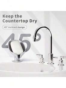 2pcs No Drill Soap Dish, Bathroom Suction Cup Soap Holder, Creative Draining Soap Box - Multicolor - View 3