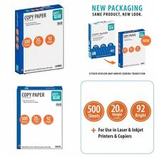 White Copy Paper 8.5 X 11 20 Lb 92 Bright 500 Sheets Per Ream - 1 - 查看 1
