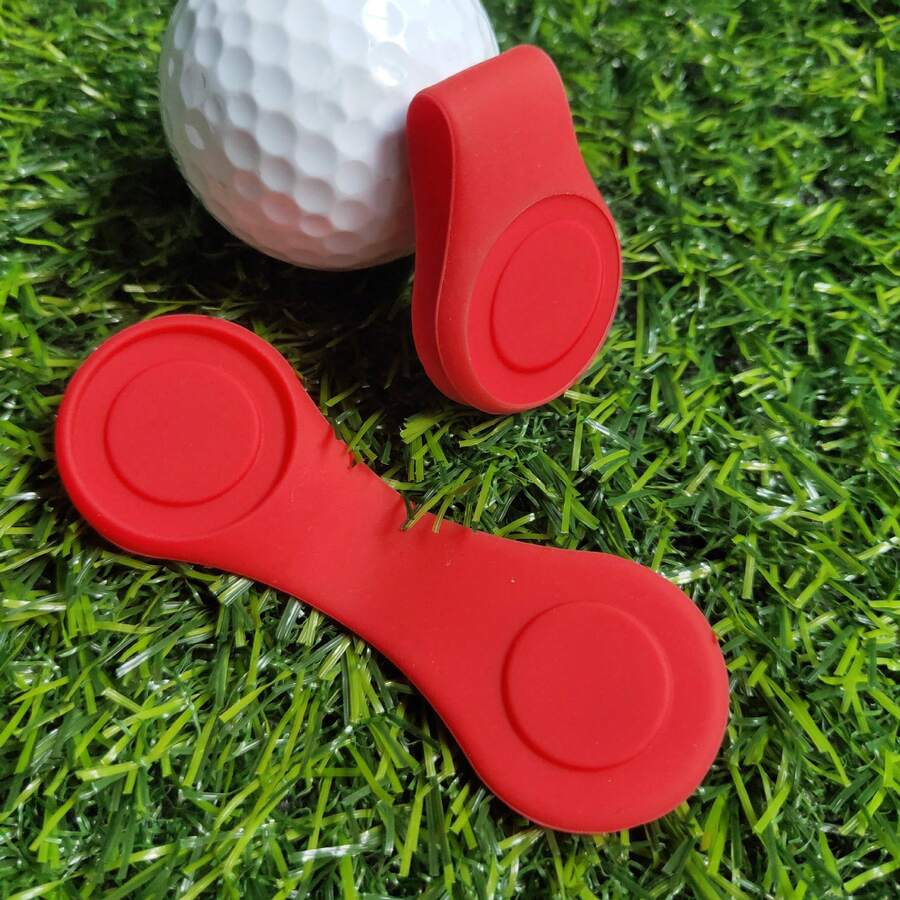 硅胶磁性高尔夫球帽夹、球标领夹和裤夹，高尔夫配件，不含球标 - 高爾夫球夾 - 查看 1