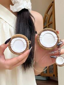 这款镂空椰子造型的苹果蓝牙耳机保护套，是一款卡通风格的保护套，适合在机场使用。它同时也是一个便携式充电盒，是情人节、复活节、惊喜礼物和生日礼物的完美之选。 - 白色 - 查看 7