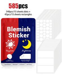 1170 ملصق زخرفي للنهار والليل، بحجم كبير، مناسب للوجه كاملاً، الجبهة، الذقن، الأنف، الجسم، الظهر، الرقبة والصدر، مربع/مستطيل