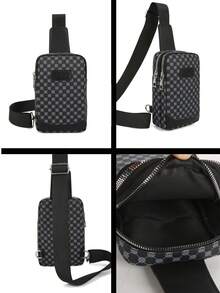 1pc Men's Multi-Functional Convertible Chest Bag | Waterproof USB Charging Crossbody Waist Pack | Fashion Casual Sling Bag For Office Business Teacher Holiday Gift All Seasons , Valentines Gifts - Multicolor - View 11