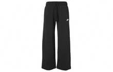 Quần dài ống rộng cạp trung bình, có dây rút, màu đen, in logo thương hiệu Nike Sportswear. - màu đen - Xem 2