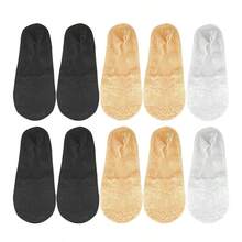 5 Pairs New Women's Skin-Friendly Comfortable Non-Slip Breathable Cute Lace Fashion Sexy Cool Thin Boat Socks - Multicolor - View 14
