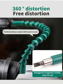 Multifunctional Swivel Flexible Shaft Set: Screwdriver Flexible Shaft Socket Bits, Connecting Shaft, Multi-Angle Drill Corner Adapter, Hex Shank Bit Extension Rod, Universal Flexible Drill Bit Extension, Suitable For Precision Drilling Angle Connecting Rod, Fits Any Drill Bit - No External Power Required, Tool Accessories, Drill Bit Extender, Swivel Ratchet Bits - Multicolor - View 4