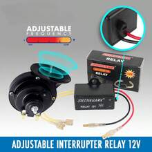 Universal Trumpet Relay, 12V, Suitable For All Motorcycles, Including Horns And LED Lights, Applicable To All Types Of Horns, Adjustable