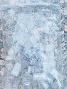 腾鑫康 (TXK) Cat5e RJ45 连接器 - 8P8C 非屏蔽 (UTP) 以太网插头，镀金铜触点，兼容 Cat5/Cat5e/Cat6 以太网线（100-1000 个），不含线缆 - 無色 - 查看 14