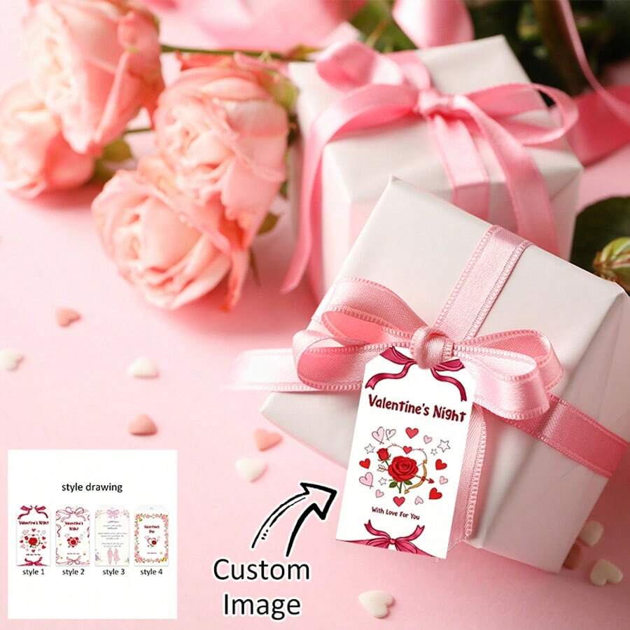 Thẻ quà tặng Ngày Valentine tùy chỉnh, Thẻ quà tặng hình hoa tùy chỉnh, Thiệp quà tặng tùy chỉnh, Thiệp Ngày Valentine tùy chỉnh, Thiệp hình nơ tùy chỉnh, Thiệp cảm ơn tùy chỉnh, Thẻ tên tùy chỉnh, Thẻ quà tặng tùy chỉnh, Thẻ quà tặng Ngày Valentine, Ngày Valentine, Ngày của Mẹ, Tết Nguyên Đán, Nhãn quà tặng khách, Thiệp cảm ơn cá nhân hóa, Trang trí tiệc tùy chỉnh, Nhãn tối giản - Thẻ Valentine hình dạng kỳ lạ - Xem 1