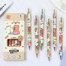 Bút bi xóa được hình chuột lang nước dễ thương, đầu bút 0.5mm, mực đen, dụng cụ văn phòng phẩm, học tập, bút mực gel hoạt hình dành cho nữ, mực đen hình chuột lang nước, hộp bút nhiều lớp dung tích lớn, đồ dùng học tập thiết yếu, đồ dùng văn phòng phẩm, quà tặng ngày Valentine. - Nhiều màu - Xem 11