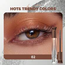 Pudaier Glossy Mascara - Waterproof, Smudge-Proof, Pearl Finish, Volumizing & Lengthening, 12-Hour Long Lasting - #02 - View 9