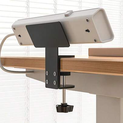 1pc Socket Holder, Socket Plug Board, Wire Storage Rack, Computer Desk Side Storage Rack, Under Table Non Drilling Cable Management Tool