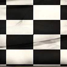 1PC Classic Black And White Checkerboard Pattern Apron Kitchen Baking Cooking Stain Resistant Waist Apron Home Cleaning Work Apron - Multicolor - View 4