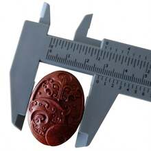 塑料游标卡尺测量工具 6 英寸/150 毫米，眉毛测量工具，眉形定位尺，公制毫米和英寸二合一 - 彩色 - 查看 8