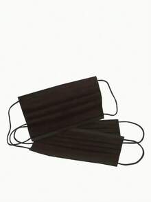 100pcs Black Disposable Face Shields - Non-Reusable, Non-Medical - Safety And Occupational Protection - Black - View 4