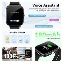 SIMSONLAB 2026 Upgraded Steel Strap Silicone Smart Watch, Unisex, With Bluetooth Calling, Customizable Dial And Timer Functions - Black - View 3