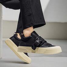 1双男士休闲运动鞋，时尚简约设计，舒适百搭，防滑 - 黑色 - 查看 6