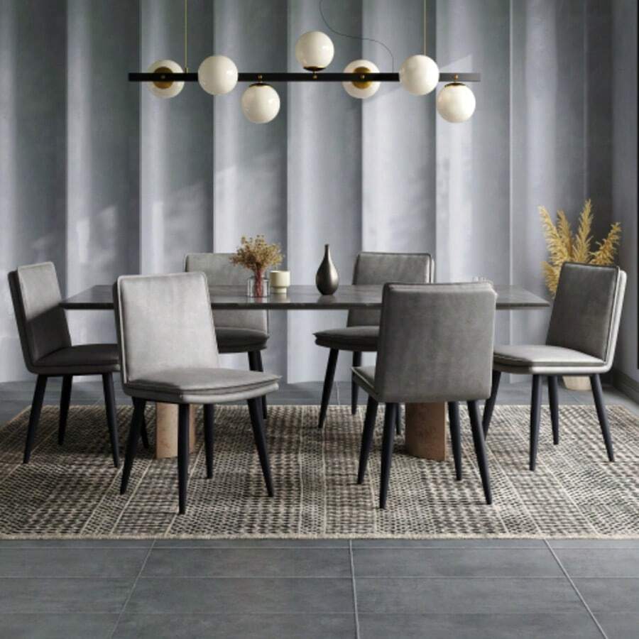 Dining Chairs - Grey - View 1