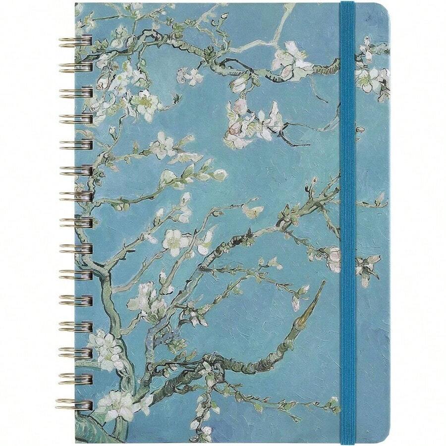 Ruled Journal/Notebook - Lined Journal, 6.3 Inch X 8.35 Inch, Hardcover, Back Pocket, Strong Twin - Wire Binding With Premium Paper, College Ruled Notebook/Journal, School, Office Home - màu xanh lá - Xem 1